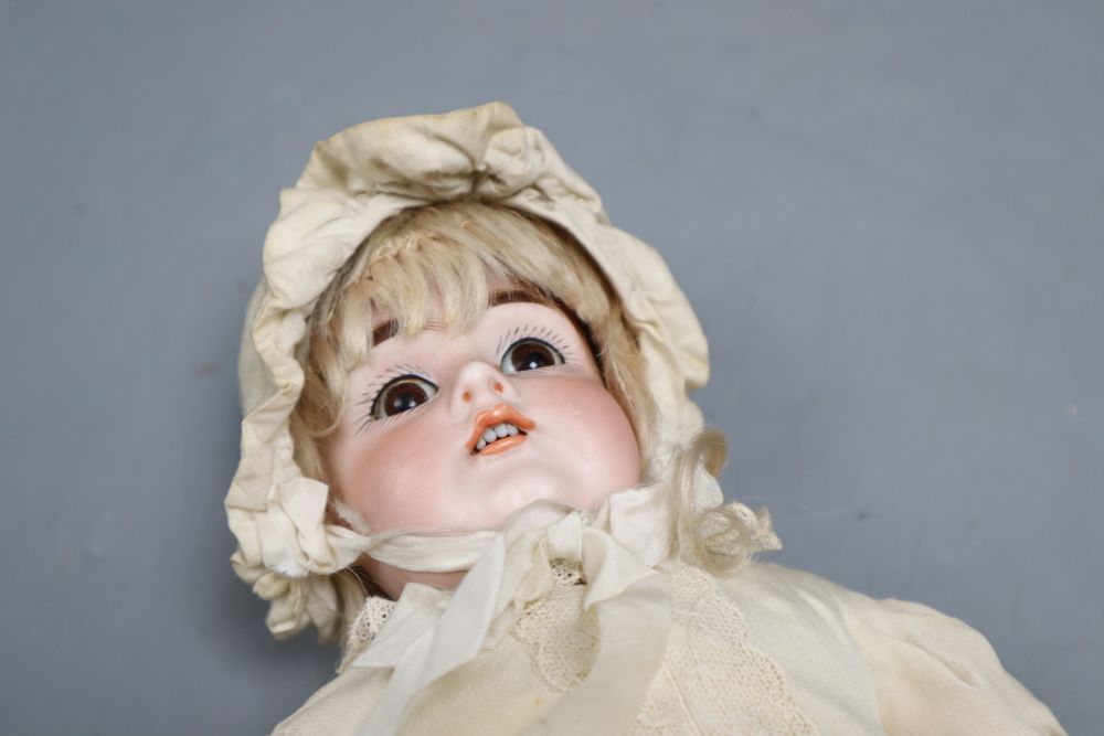 A Kestner 161 doll, original body, 13in.